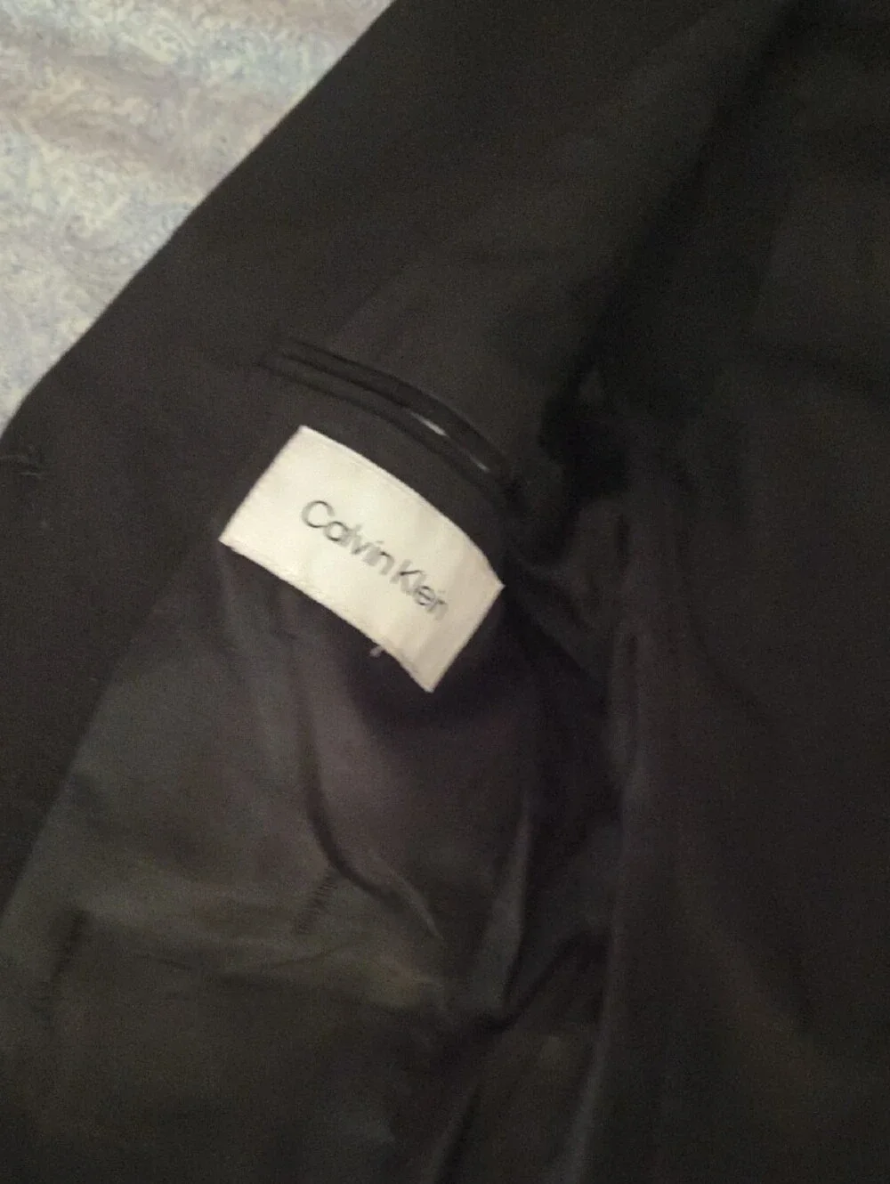 Calvin Klein Boy's Black Two-Button Sport Coat Blazer